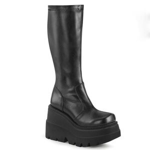 NEW! Demonia Shaker 65 Black Platform Boots